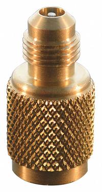 JB INDUSTRIES Quick Coupler: 3 in Lg, 180° Angle, Input 5/16 in Male SAE Right-Hand, A2L Compatible (MPN A31665). Key specifications — Product Type: Quick Coupler; Brand: JB INDUSTRIES; Manufacturer Part Number: A31665; Material: Brass.
