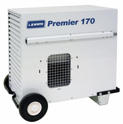 L.B. WHITE Portable Gas Ducted Tent and Remediation Heater: 170,000 BtuH - Direct-Fired Portable Gas Ducted & Tent Heaters