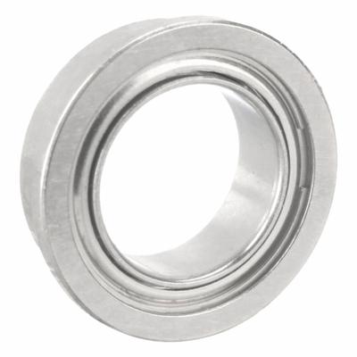 EZO Miniature Ball Bearing: 168, 1/4 in Bore, 0.422 in Flange Dia, Dbl Shield - Corrosion-Resistant High-Clearance Ball Bearings