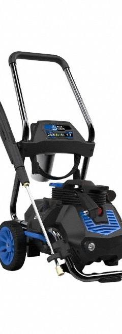 AR BLUE CLEAN Electric Pressure Washer: Cart, 120 V – Single-Phase, 2,300 psi, 1.1 gpm, 1 11/16 hp (MPN BC2N1HSB). Key specifications — Pump Drive: Direct; Brand: AR BLUE CLEAN; Water Intake: Cold Water Only.