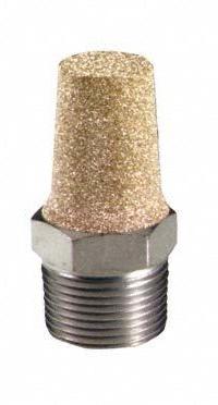 BONOMI MUFFLER: 1/8 in NPT, 7/16 in Hex Size, Bronze, 250 psig Max Op Pressure (MPN SBM-1). Key specifications — attr124412: BONOMI; attr124422: Bronze.