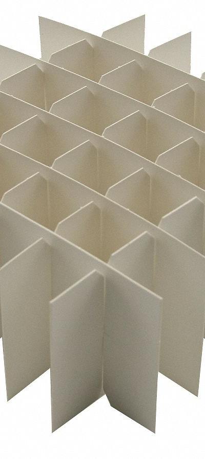 HEATHROW SCIENTIFIC Divider: 5 5/8 in Overall Lg, 5 5/8 in Overall Wd, Cardboard - Cold Storage Box Cell Dividers
