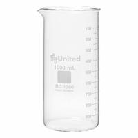 APPROVED VENDOR Beaker: 1,000 mL, 33.81 fl oz, A, Tall Form, Type I, Colorless, Borosilicate Glass (MPN BG1060-1000). Key specifications — USP Specification: Type I; Brand: APPROVED VENDOR; Color Coding: Colorless.