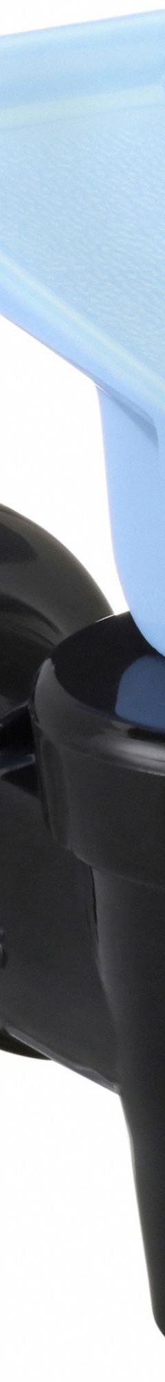 OASIS Dispensing Spout: Plastic, Black/Blue, NPT, 3/8 in Inlet Pipe Size (MPN 032135-121). Key specifications — Inlet Connection Type: NPT; Product Type: Water Dispenser Spout; Material: Plastic; Brand: OASIS; Color: Blue; Compatible Product Type: Oasis Artesian Bottle Coolers.
