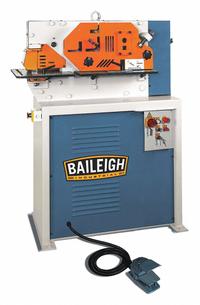 BAILEIGH INDUSTRIAL Ironworker: 230V AC /Single-Phase, 2 Stations, 44 Tonf Hydraulic Force, SW-441. Key specifications — attr66091: 7.87 in x 0.5 in; attr69797: Punch; attr67058: 3/4 in x 1/4 in; attr66073: SW-441; attr66076: BAILEIGH INDUSTRIAL.