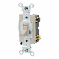 LEVITON Toggle Framed Double-Pole, 20 Amp: Toggle Switch, Double Pole, Maintained, Ivory, 20 A (MPN 54522-2I). Key specifications — Illuminated: No; Voltage Rating: 120/277V AC.