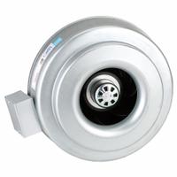 In-Line Duct Fan: 805 cfm Max., 12 in Duct, 166 W, 120V AC, 1 Ph, IP44, Galvanized Steel (MPN 56004). Key specifications — Includes: Mounting Bracket; Brand: FANTECH; Speed Controllable: Yes; High-Efficiency Motor: Yes; Nameplate Voltage: 120V AC; Number of Speeds: 1; Airflow @ 0.000 in SP - Range: 750 to 1,500 cfm; High-Efficiency Motor_Broad: High-Efficiency Motor.