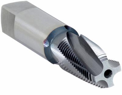 OSG Pipe and Conduit Thread Tap: 1/4"-18 NPTF, 4 Flute - Short-Projection Spiral-Flute Pipe Taps