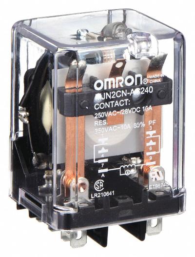 OMRON General Purpose Relay: Socket Mounted, 10 A Current Rating, 240V AC, DPDT - Socket-Mounted Relays