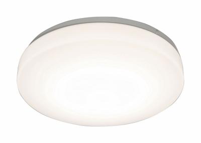AFX INC. Flush Mount: 14 in Dia, White, 4 1/2 in Ht, 2,400 lm, 3000K/3500K/4000K - Cirrus Flush-Mount Lights