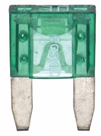BUSSMANN Automotive Fuse: ATM Series, Fast-Acting, 30 A, 32 V DC, Indicating, 2 PK (MPN BP/ATM-30ID). Key specifications — Series: ATM; Brand: BUSSMANN; Fuse Profile: Standard Profile.