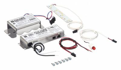 FULHAM Emergency Driver: Linear, 500 lm, 120/277V AC, 2.1 A Output Current - Emergency Drivers with LED Array Retrofits