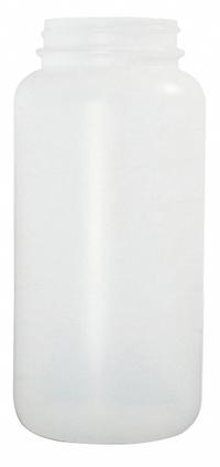 QORPAK Bottle: HDPE, 3.84 L, 1 gal, Natural, 89-400 mm, No Closure, No Closure, Sampling (MPN PLA-03312). Key specifications — Brand: QORPAK; Graduated: No; Body Color: Natural.