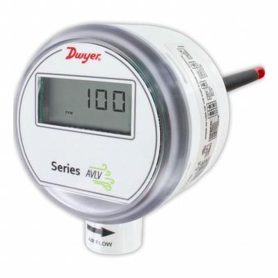 Dwyer Air Velocity Transmitter: 0 mA, 32°F to 122°F, AVLV-1DB1, 400 fpm, No Display - Air Velocity Transmitters