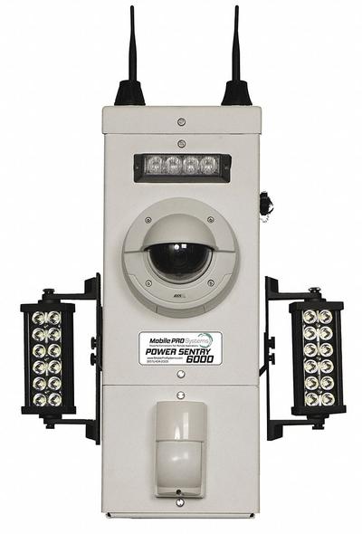 POWER SENTRY 6000 Power Sentry Mount: Power Sentry Mount, 33 in Overall Ht - Portable Mounted Video Surveillance Systems