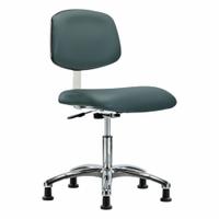 Cleanroom Chair: Vinyl, Armless, Ht Range 18 1/2 in to 23 3/4 in, 18 1/2 in Seat Wd, 17 in Seat Dp (MPN BR-CLR-VDHCH-CR-RG-8546). Key specifications — Foot Support: No; Base Material: Aluminum; Brand: APPROVED VENDOR; Product Type: Cleanroom Chair; Cleanroom Class: ISO 4; ESD-Safe: Not ESD Safe.