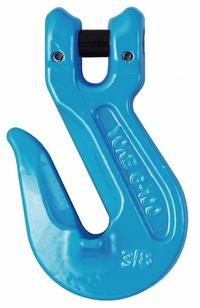 YOKE Grab Hook: 5,700 lb Working Load Limit, 100 Hook Grade, Steel, 5/16 in Hook Opening Wd, Clevis (MPN X-042-07). Key specifications — attr984695: Blue; attr984692: YOKE; attr1028223: None.