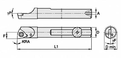 WIDIA Indexable Boring Bar: GSBIW25043R (MPN 2828161) - Indexable Boring Bars