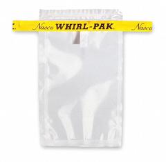 WHIRL-PAK Sampling Bag: Std, Sterile, 2 fl oz Capacity - oz, 59 mL Capacity - mL, 5 in Overall Lg (MPN B01009). Key specifications — Brand: WHIRL-PAK; Color: Clear; Product Type: Sampling Bag; Standards: EPA; Style: Standard.