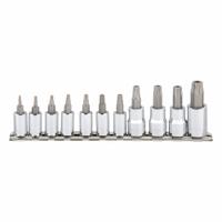 SK PROFESSIONAL TOOLS Socket Bit Set: 1 - 25 Pieces, 1/4 in, 3/8 in Drive Size, 12 Pieces, Torx (MPN 19768). Key specifications — attr1216280: Replaceable Insert; attr1216283: SK PROFESSIONAL TOOLS; attr1225718: T7 to T55; attr1227491: 1/4 in, 3/8 in.