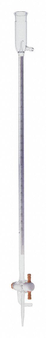 KIMBLE Schellbach Buret: 50 mL, B, 754 mm, ±0.10 mL, 0.1 mL Inc, Borosilicate Glass (MPN 17170F-50). Key specifications — attr1371335: No; attr1371313: ±0.10 mL; attr1371332: KIMBLE; attr1371322: Borosilicate Glass.
