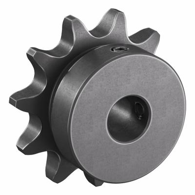 TRITAN Roller Chain Sprocket: 41, For 1/2 in Chain Pitch, 1/2 in Bore Dia, 11 Teeth - Size 41 Fixed-Bore Roller Chain Sprockets