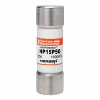 Solar Fuse: HP15P Series, Gen Purpose, 50 A, 1.5 kV DC (MPN HP15P50). Key specifications — Series: HP15P; Brand: MERSEN.