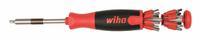 WIHA Multi-Bit Screwdriver: Hex/Phillips/Slotted/Torx Tip, 24 Tips, 9 in Overall Lg, Cushion Grip (MPN 77792). Key specifications — attr1205339: Hex: 3/32 in + 7/64 in + 1/8 in + 9/64 in + 5/32 in + 3/16 in + 7/32 in + 1/4 in + 2 mm + 2.5 mm + 3 mm + 4 mm + 5 mm + 6 mm; attr1205303: WIHA.