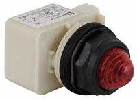 SCHNEIDER ELECTRIC Pilot Light: 30 mm Panel Mounting Size, Red, LED, 9001SK Series (MPN 9001SKP35LRR9). Key specifications — Series: 9001SK; Brand: SCHNEIDER; Includes Push-To-Test: No Push-To-Test Included.