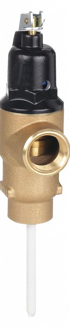 CASH ACME Temperature and Pressure Relief Valve: Section IV ASME Section, FNPT x FNPT, Brass (MPN 16930-0150G). Key specifications — Brand: CASH ACME; Body Material: Brass.
