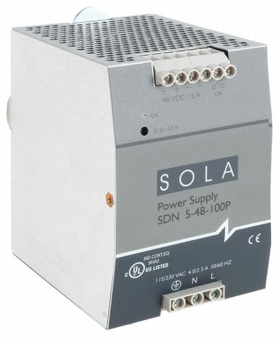 SOLAHD DC Power Supply: DIN Rail, 240 W Output Power - Rated, 5 A Current - Output - DIN Rail Mount DC Power Supplies