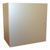 HAMMOND Electrical Enclosure: 304 Stainless Steel, 20 in x 20 in x 12 in, NEMA 12/13/3R/4/4X, Hinged (MPN EN4SD202012SS). Key specifications — Brand: HAMMOND; Closure Method: 1/4-Turn Latch; Enclosure Material: 304 Stainless Steel; Knockouts: Not Included.