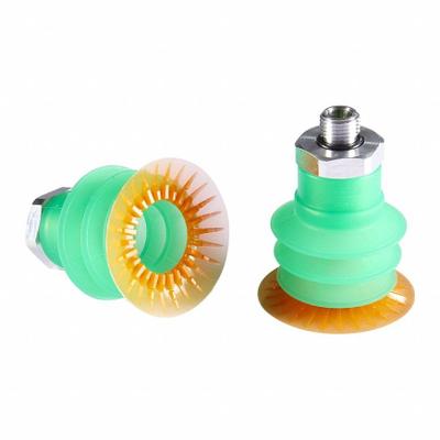 SCHMALZ Vacuum Pad Assembly: Multi-Bellows, 3.5 Folds, G1/4 in Vacuum Port, 54.5 mm Pad Dia - Multi-Bellows Type Food-Safe Vacuum Pad Assemblies