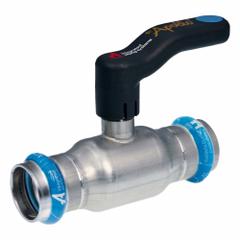 APOLLO Ball Valve: 3/4 in, Stainless Steel, Straight Valve Body, Press x Press, Full Port Ball Port (MPN 123457182). Key specifications — Brand: APOLLO; Handle: Lever.
