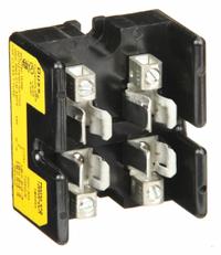 BUSSMANN Fuse Block: Open Block Design, 2 Pole, 300 V AC, Box Lug, Non-Indicating (MPN T30030-2CR). Key specifications — Brand: BUSSMANN.