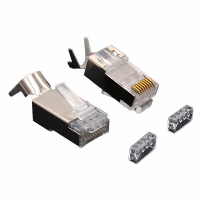 TRIPLETT Connector: Connector, 7 Cable Category, Pass-Through, 100pk Pack Size - RJ Modular Connectors