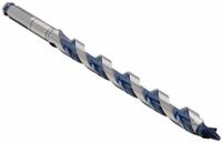 BOSCH Hybrid Drill Bit: 9/16 in Drill Bit Size, 13 in Overall Lg, Hex Shank, 7/16 in Shank Hex Size (MPN NKMT09). Key specifications — attr255259: Hybrid Ship and Spur Auger; attr255260: Carbon Steel; attr255261: PTFE; attr277197: BOSCH.