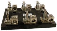 MERSEN Fuse Block: Open Block Design, 3 Pole, 250 V AC, Box Lug, Non-Indicating (MPN 22003R). Key specifications — Brand: MERSEN.