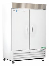 AMERICAN BIOTECH SUPPLY Lab Refrigerator: 49 cu ft, Upright, 1°C to 10 °C, 34 3/4 in Overall Dp, Temp (MPN ABT-HC-SLS-49). Key specifications — Door Opening Style: Right; Color: White; Alarm Type: Temperature; Manufacturer Part Number: ABT-HC-SLS-49; Brand: AMERICAN BIOTECH SUPPLY; Product Type: Lab Refrigerator; Door Type: Swing Solid; Refrigerant Type: R-290.