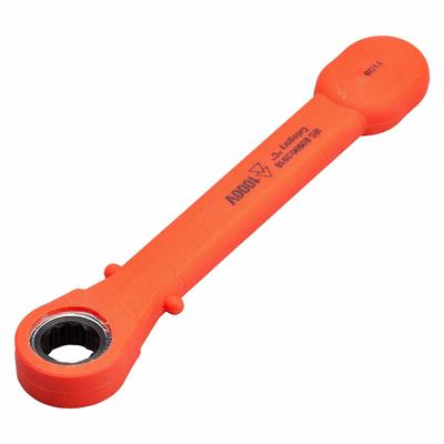 ITL Box End Wrench: Matte, 1/2 in Head Size, 7 in Overall Lg, Std, 0° Head Offset Angle - SAE, Single End, 12-Point, Ratcheting Box End Wrenches