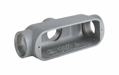 HUBBELL KILLARK Conduit Outlet Body: Aluminum, 3/4 in Trade Size, TB Body, 7 cu in Body Capacity - TB - Tee Type