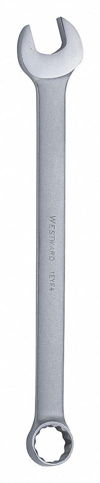 WESTWARD Combination Wrench: Alloy Steel, Satin, 1 3/8 in Head Size, 18 1/2 in Overall Lg, Offset (MPN 1EYF4). Key specifications — attr309539: 1-3/8 in; attr309567: No; attr324930: WESTWARD.