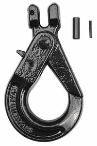 DAYTON Slip Hook: 3,500 lb Working Load Limit, 80 Hook Grade, Steel, 9/32 in Material Thick, Clevis (MPN 5WRT7). Key specifications — Color: Black; Brand: DAYTON; Visual Indicator Markings: None.