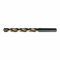 CLE-LINE Jobber Length Drill Bit: 1 mm, 135° Split Point, Black & Gold HSS, Parabolic Flute (MPN C18570). Key specifications — attr1225567: 0.0394.