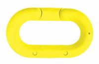 APPROVED VENDOR Chain Link for Plastic Chain Barrier: Yellow, 2 3/25 in Overall Lg, Polyethylene (MPN 51702-10). Key specifications — Material: Polyethylene.