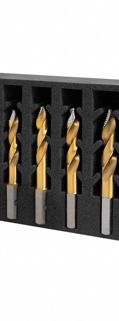 HOLEMAKER TECHNOLOGY Drill Bit Set: 4 Pc - VersaDrive TurboTip Impact Drill Bit Sets