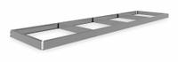 TENNSCO Shelf: 96 in x 24 in, 1,600 lb Load Capacity, Gray, Shelf (MPN ZKH-9624). Key specifications — Includes: Beams; Shelf Configuration: Single Straight; Color: Gray; Frame Material: Steel; Brand: TENNSCO; Frame Finish: Zinc Plated; Product Type: Shelf.