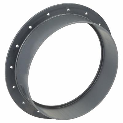 PLASTIC SUPPLY Flange Adapter: PVC, For 12 in Duct Dia, 16 in Overall Lg - Flanges