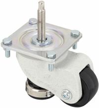 Plate Caster: Nylon Tread, 2 in Wheel Dia, 2 7/8 in Mounting Ht, Swivel, 220 lb Load Capacity, Hole (MPN WMLC-200FS). Key specifications — Brand: APPROVED VENDOR.