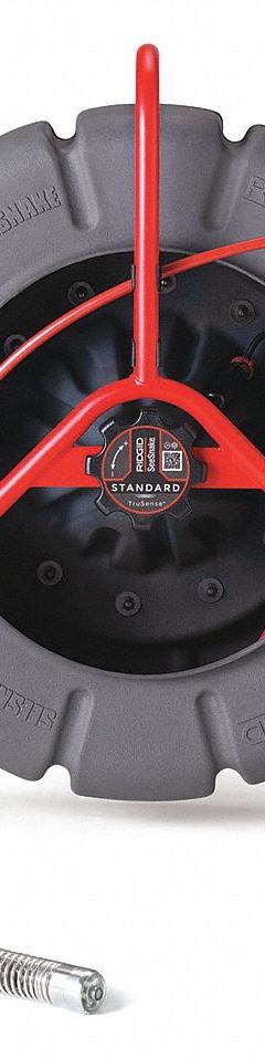 RIDGID Pipe Inspection Camera Reel: SeeSnake®, 200 ft Lg., 12 in Max. Pipe Dia., 2 in Min. Pipe Dia. (MPN 63613). Key specifications — attr533196: Interconnect Cable; attr533197: SeeSnake®; attr553412: Included; attr529323: CS65XR; attr529308: 63613.